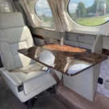 Cessna 414 club seating with fold-out table