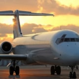 MD-83 Aircraft at Sunset | Long-Range Mission Jet