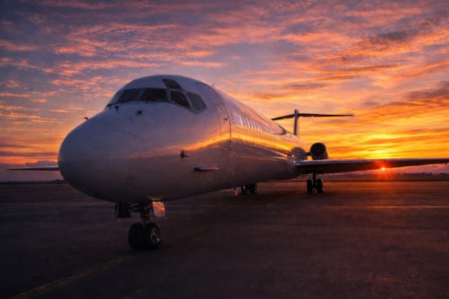 MD-83 Aircraft at Sunset | Ready for Global Missions